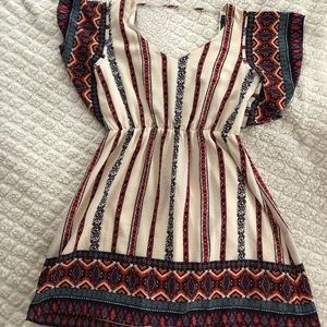 Patterned mini dress